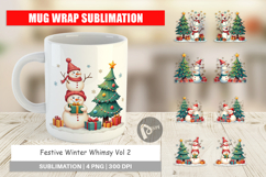 Festive Winter Whimsy Mug Wrap Product Image 1