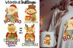 Festive Felted Christmas-Christmas Sublimation/DTF Clipart Product Image 4
