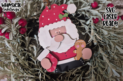Festive Little Santa Ornament Laser SVG Product Image 2