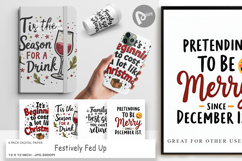 Fed Up Holiday Quotes Digital Paper Product Image 1