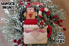 Festive Santa Mug Ornament Laser SVG Product Image 1