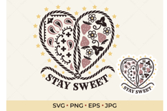 Cowgirl SVG Bandana Strawberry decor Product Image 1