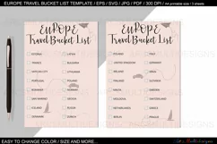 European travel bucket list template Product Image 2