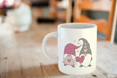 gnome valentine day svg. love svg. gnome hearts svg Product Image 2