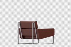 Isometric Arm Chair 3D isolated render Product Image 1
