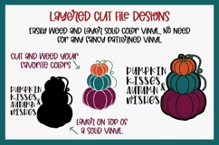 Pumpkin Kisses & Autumn Wishes SVG Cut File | Fall SVG File Product Image 5