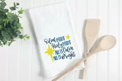 Silent Night Holy Night SVG Cut File - Christmas SVG File Product Image 3