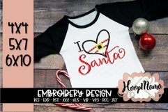I Love Santa - Christmas Embroidery Design Product Image 1