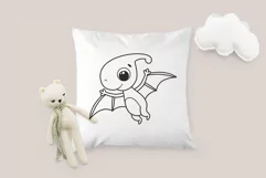 Dinosaur SVG, baby dino SVG, PNG, Cute dinosaur clipart. Product Image 5