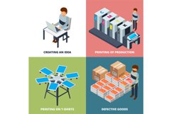 Printing office isometric. Printer laser colored copier plot Product Image 1