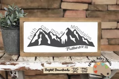 Faith can move Mountains, Matthew 17 20, Christian svg dxf Product Image 1