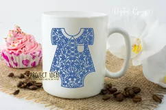 Baby vest paper cut design SVG / DXF / EPS / PNG files Product Image 5