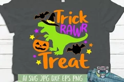 Halloween svg, Trick Rawr Treat svg, Cricut Cut Files, png Product Image 1