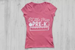 Little Miss Pre-k svg, back to school svg, Preschool Svg. Product Image 2