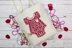 Baby vest paper cut design SVG / DXF / EPS / PNG files Product Image 4