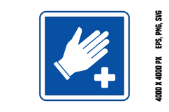Blue Procedure Room Sign Product Image 1