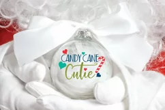 Christmas SVG Cut File - Candy Cane Cutie SVG File Product Image 2