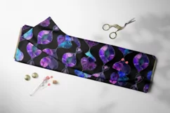 Purple Stained glass digital paper - 4 x seamless patterns Product Image 4