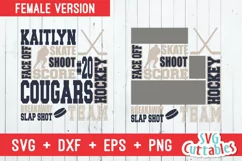 Hockey SVG | Hockey Subway Art | Shirt Design Product Image 4
