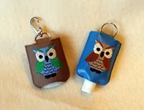 ITH Howard the Owl Hand Sanitizer Holder- Snap Tab 5x7 Hoop Product Image 6