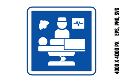 Blue Surgery Sign Product Image 1