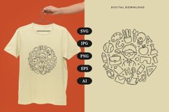 Teacher Doodle T-shirt | SVG Product Image 1