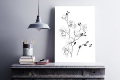 Branch of Orchids vector watercolor Product Image 4