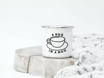 A Hug In A Mug SVG | Coffee Mug Illustration SVG Product Image 2