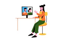 Virtual Call Illustrations Product Image 1