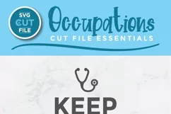 Nurse appreciation svg, a keep calm nurse svg for crafters Product Image 2