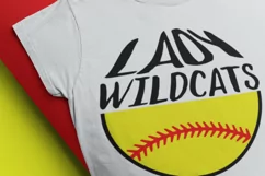 wildcats softball svg softball mom Lady Wildcats T-shirt svg Product Image 2