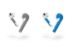 Realme Buds Air With Charging Case 2019 Vinyl Skin Mockup Product Image 4