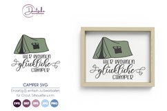 Glückliche Camper SVG| Zelt SVG Product Image 1