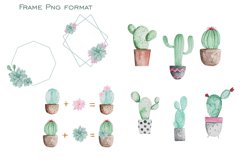 Watercolor Cactus clipart Product Image 2