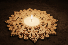 Multilayer candle holder template - Laser cut mandala SVG Product Image 3