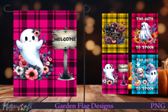 Halloween Garden Flags | Welcome | Cute Ghosts Product Image 1