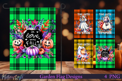 Halloween Garden Flags | Welcome | In love with fall Product Image 1