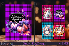 Halloween Garden Flags | Welcome | Pumpkins, please Product Image 1