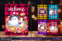 Halloween Garden Flags | Welcome | Fall vibes Quotes Product Image 1