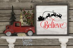 Believe SVG, Christmas svg, decal, Christmas decal, vinyl Product Image 2