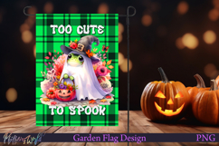 Halloween Garden Flag | Cute frog Product Image 1