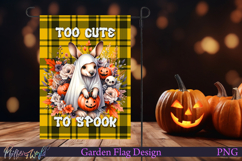 Halloween Garden Flag | Cute Kangaroo with pumpkin Product Image 1