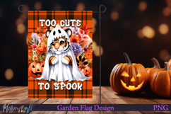 Halloween Garden Flag | Cute Wild Cat | Tiger Product Image 1