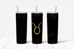 Zodiac sign taurus tumbler,20 oz skinny tumbler sublimation Product Image 2