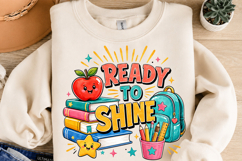 Back to School Sublimation Design,Teacher Typography Product Image 2