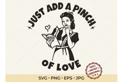 Retro Housewife Sign SVG Kitchen Product Image 1