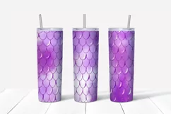 Glitter Mermaid tumbler,20 oz skinny tumbler sublimation Product Image 3