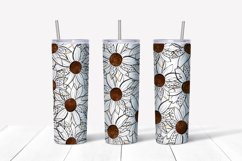 Sublimation tumbler sunflower,20 oz skinny tumbler Product Image 2