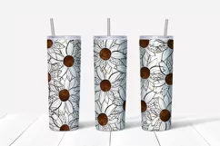 Sublimation tumbler sunflower,20 oz skinny tumbler Product Image 2