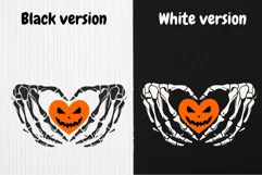 Skeleton Hands Heart SVG PNG / Halloween Shirt svg Product Image 2